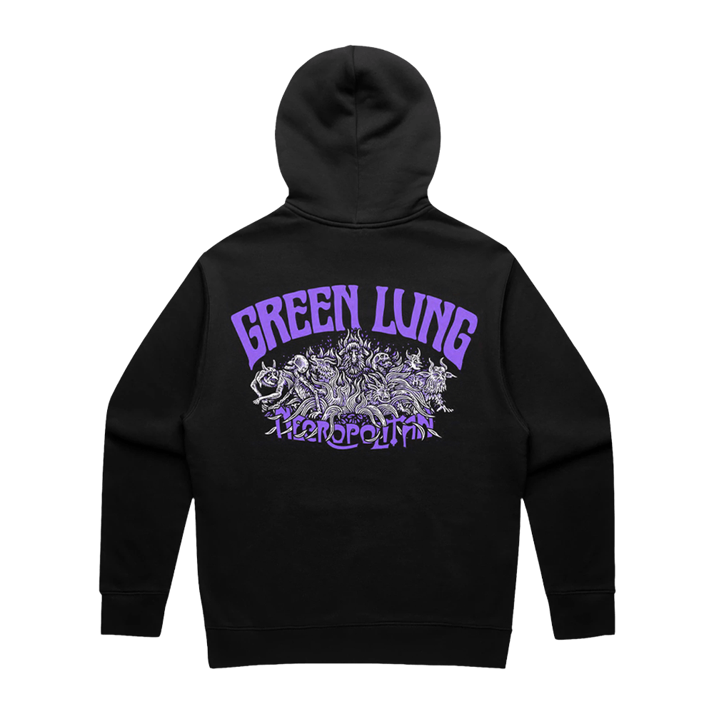 Necropolitan Zip Hoodie - Black