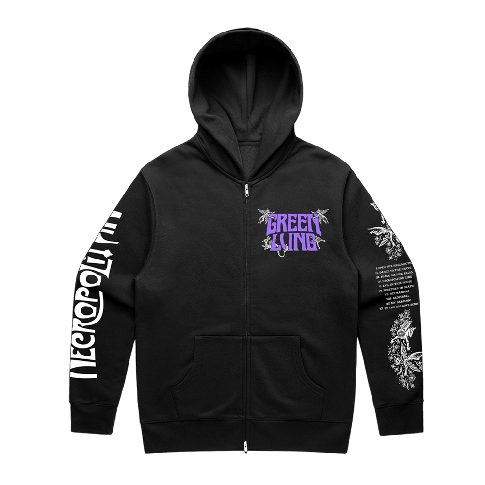 Necropolitan Zip Hoodie - Black